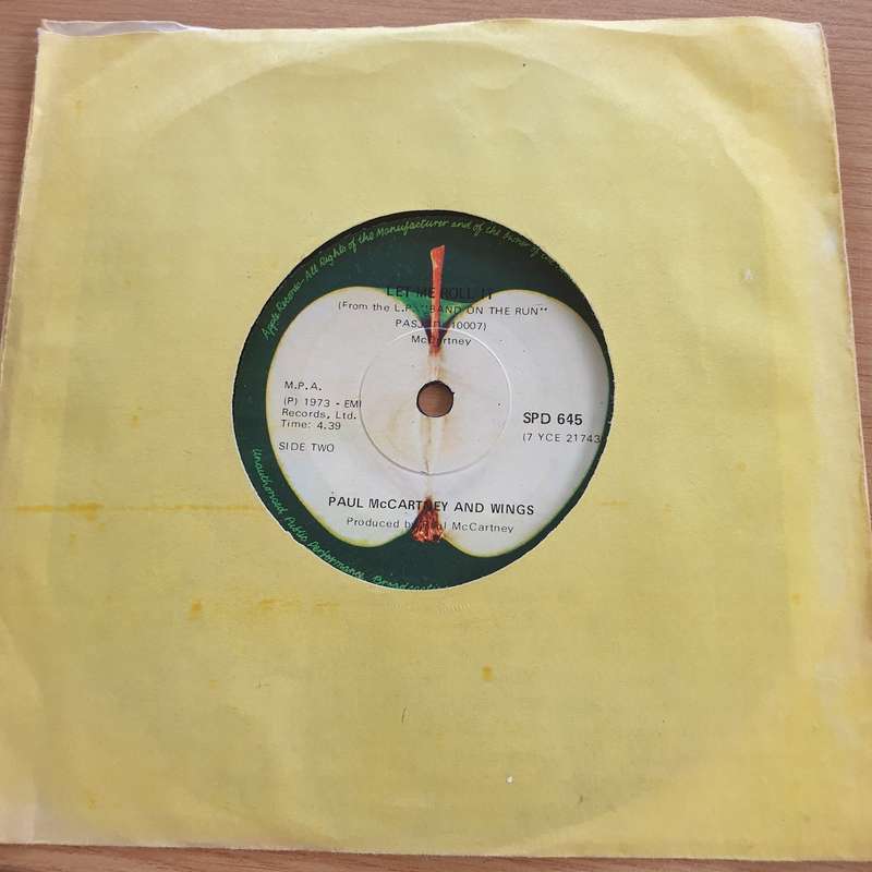 Paul McCartney & Wings  Jet - Vinyl 7" Record  (VG+)