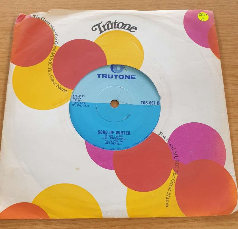 Jill Kirkland  Day Is Done - Vinyl 7" Record  (VG+)
