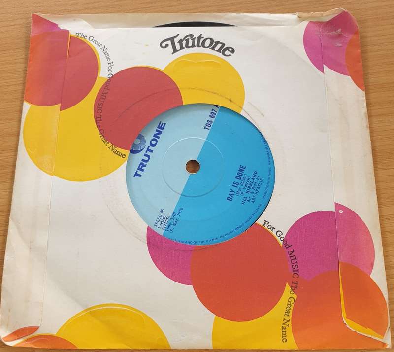 Jill Kirkland  Day Is Done - Vinyl 7" Record  (VG+)
