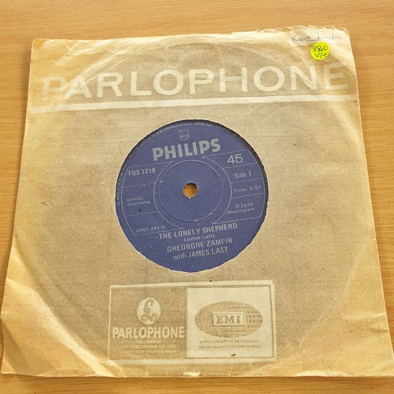 Gheorghe Zamfir With James Last  The Lonely Shepherd / Nadjenka - Vinyl 7" Record (VG+)