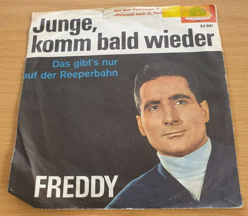 Freddy  Junge, Komm Bald Wieder - Vinyl 7" Record (VG+)