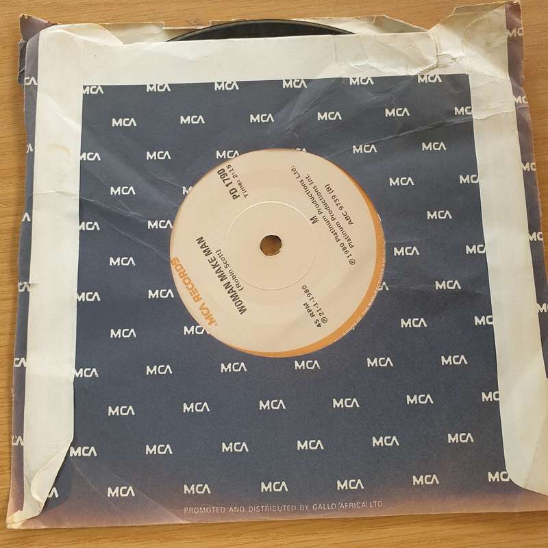 M  Moonlight And Muzak  - Vinyl 7" Record (VG+)