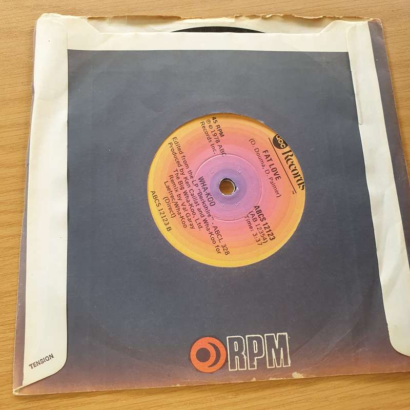 Wha-Koo  (You're Such A) Fabulous Dancer - Vinyl 7" Record (VG+)