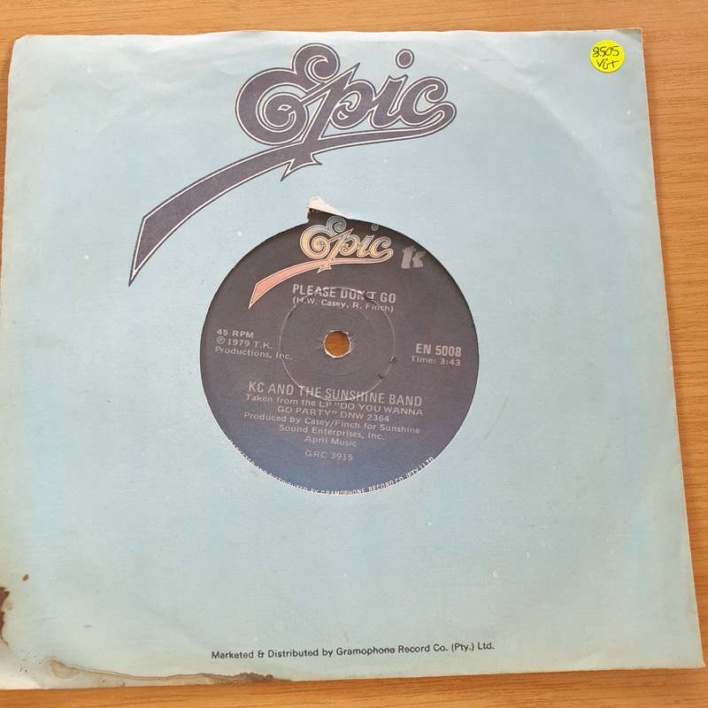 KC And The Sunshine Band  Please Don't Go  - Vinyl 7" Record (VG+)