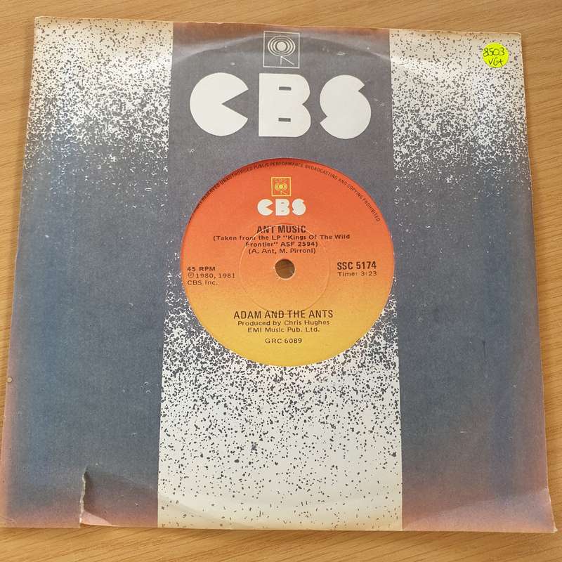 Adam And The Ants  Ant Music  - Vinyl 7" Record (VG+)