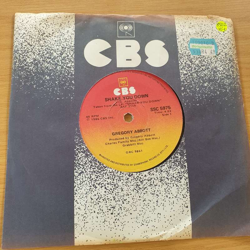 Gregory Abbott  Shake You Down - Vinyl 7" Record (VG+)