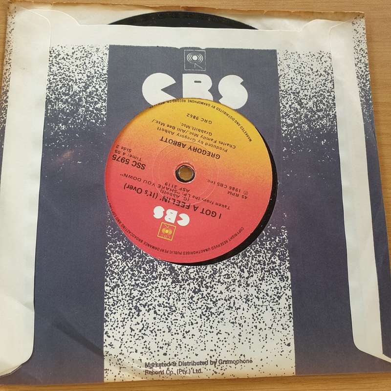 Gregory Abbott  Shake You Down - Vinyl 7" Record (VG+)