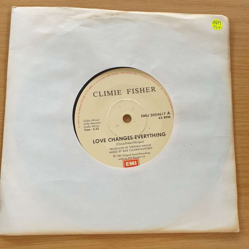 Climie Fisher  Love Changes (Everything) - Vinyl 7" Record (VG+)