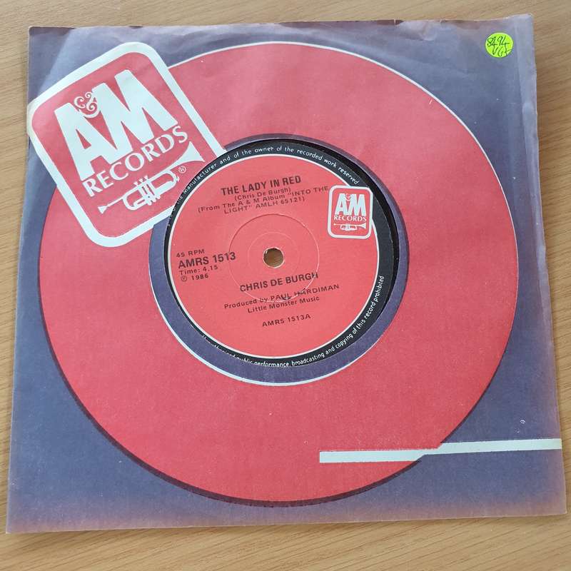 Chris De Burgh  The Lady In Red - Vinyl 7" Record -  (VG+)