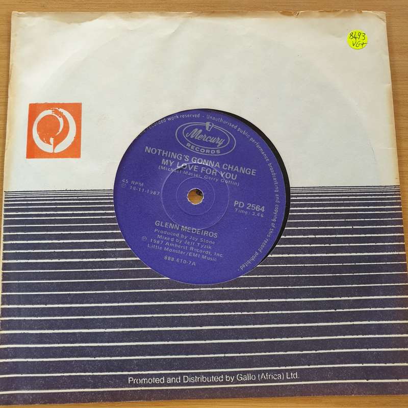Glenn Medeiros  Nothing's Gonna Change My Love For You - Vinyl 7" Record  (VG+)