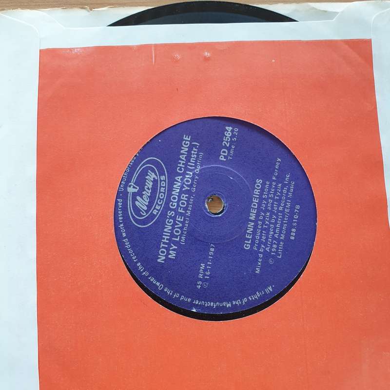 Glenn Medeiros  Nothing's Gonna Change My Love For You - Vinyl 7" Record  (VG+)
