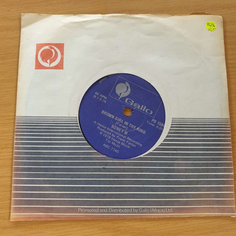 Boney M.  Rivers Of Babylon / Brown Girl In The Ring  - Vinyl 7" Record (VG+)
