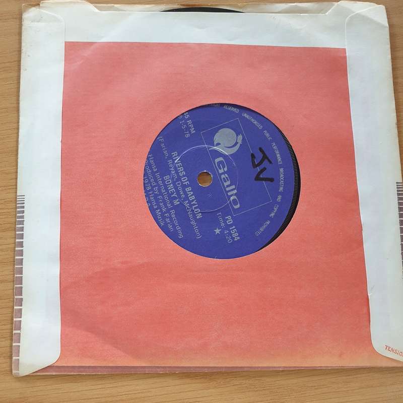 Boney M.  Rivers Of Babylon / Brown Girl In The Ring  - Vinyl 7" Record (VG+)