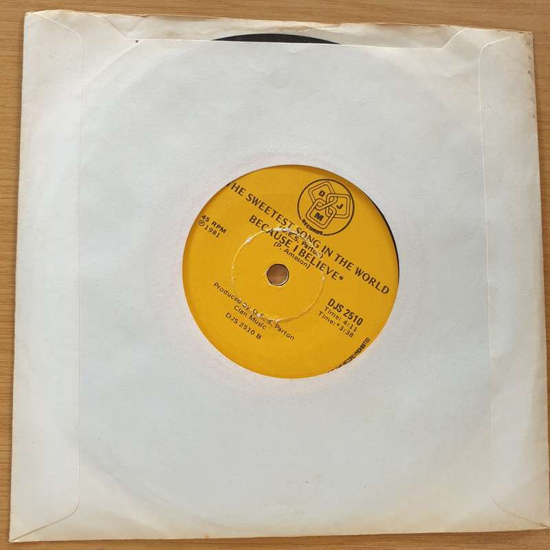 Black Orchid  Featuring David Parton  Wonderlicks  - Vinyl 7" Record (VG+)