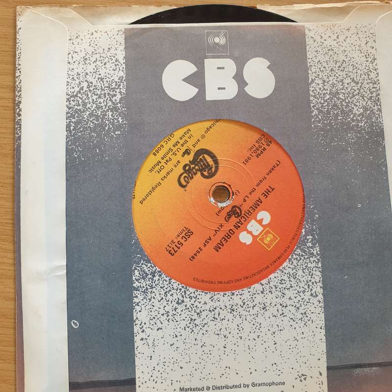 Chicago  Song For You / American Dream  - Vinyl 7" Record (VG+)