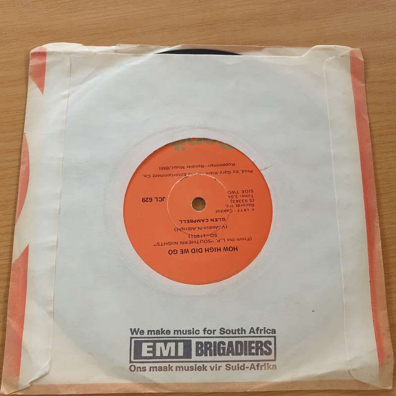 Glen Campbell  Sunflower - Vinyl 7" Record (VG+)