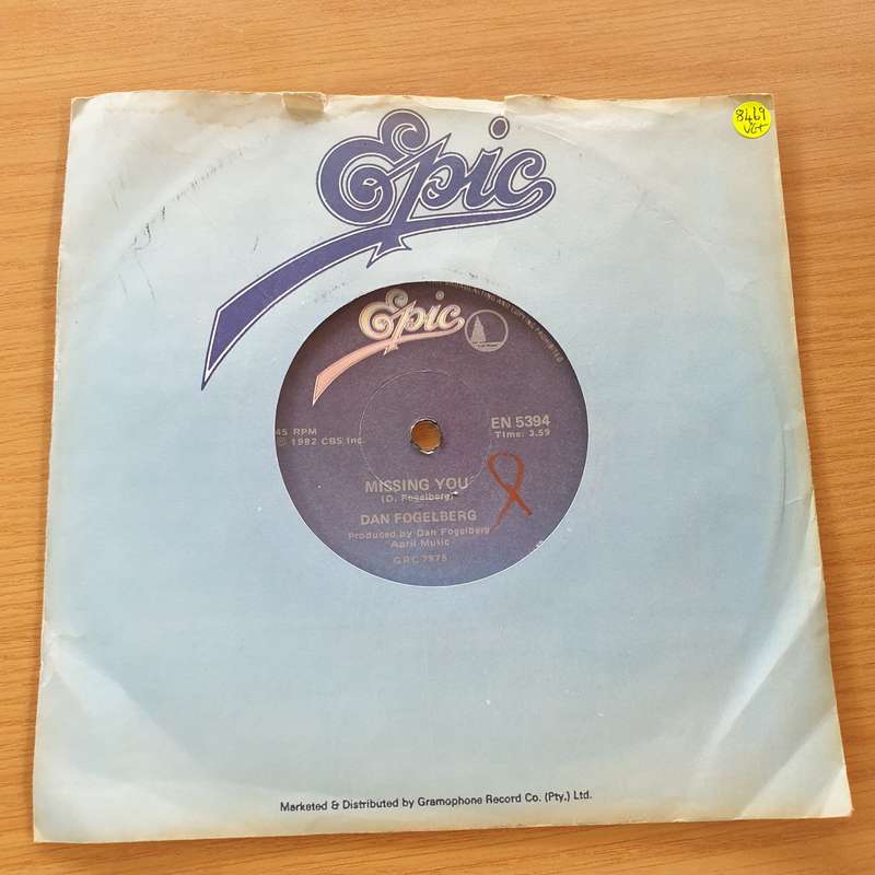Dan Fogelberg  Missing You - Vinyl 7" Record (VG+)