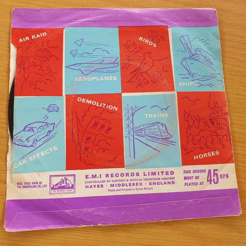 Sound Effects - Rain And Ships - Vinyl 7" Record (VG+)