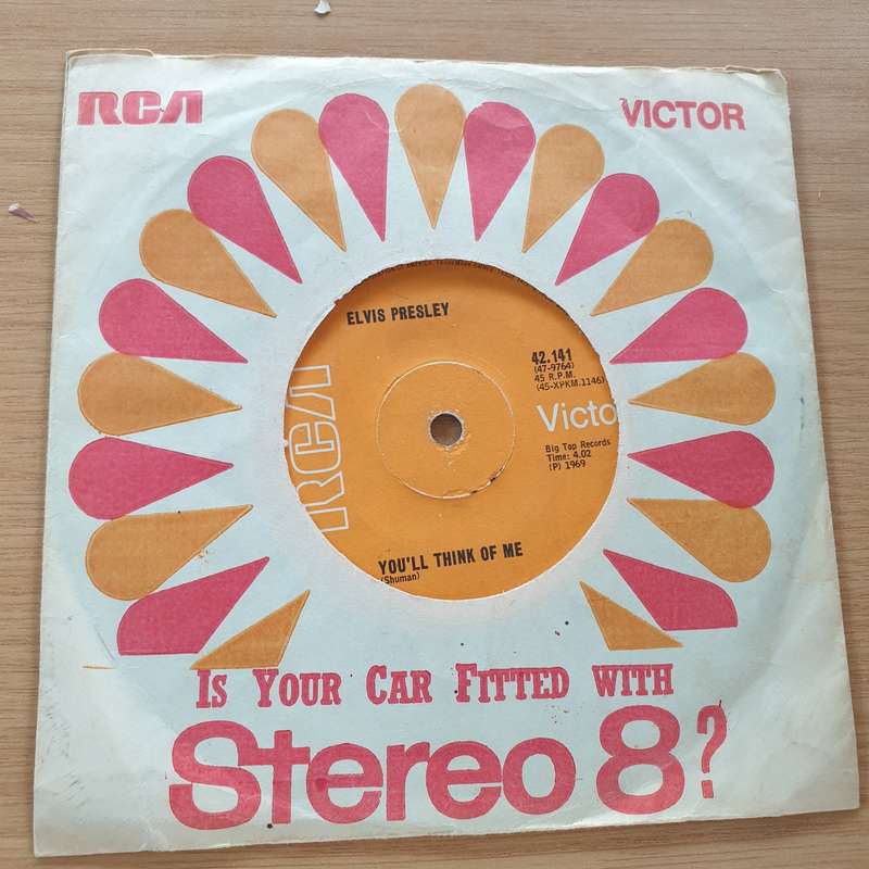 Elvis Presley  Suspicious Minds - Vinyl 7" Record (G+)