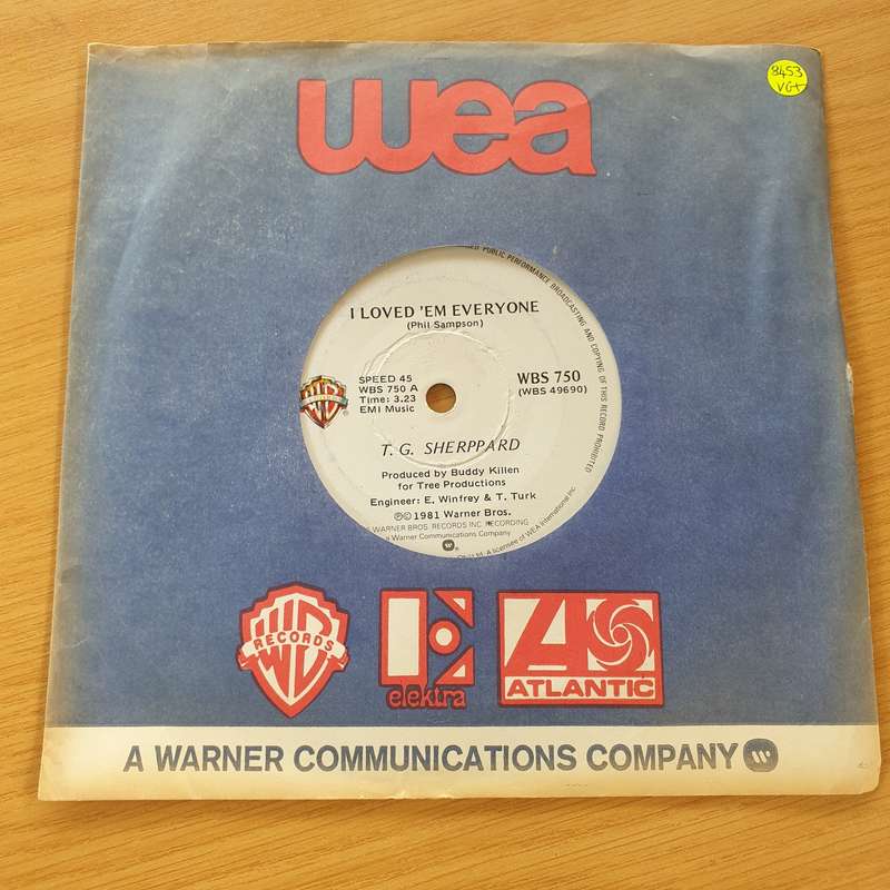 T.G. Sheppard  I Loved 'Em Every One / I Could Never Dream The Way You Feel - Vinyl 7" Record ...