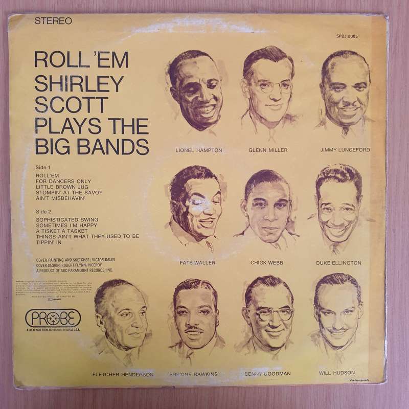 Shirley Scott  Roll 'Em: Shirley Scott Plays The Big Bands  Vinyl LP Record - Very-Good Qua...