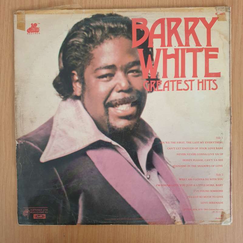 Barry White - Greatest Hits  Vinyl LP Record - Very-Good Quality (VG)  (verry)