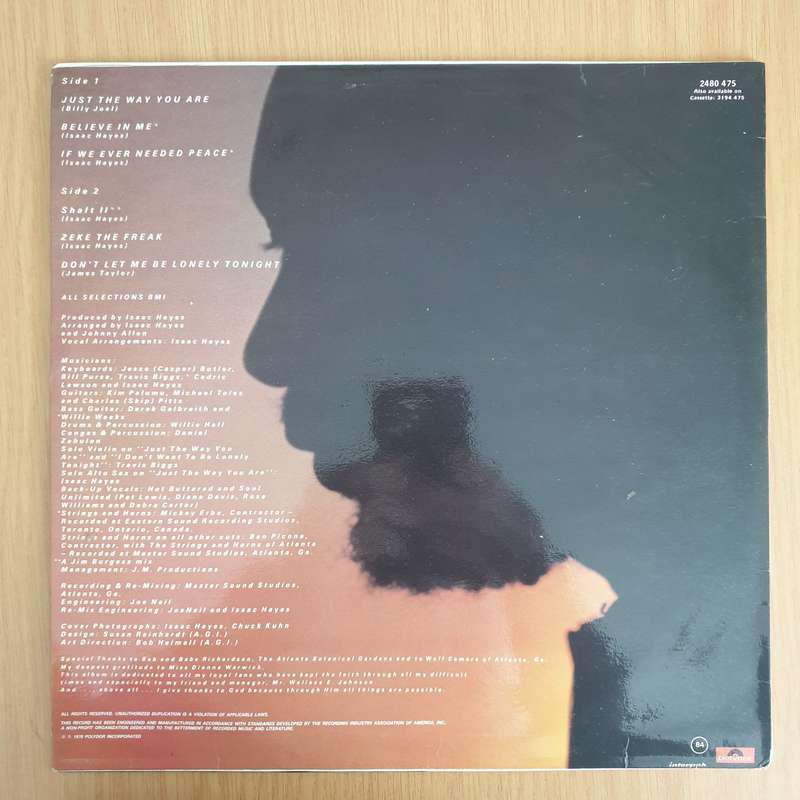 Isaac Hayes  For The Sake Of Love  Vinyl LP Record - Very-Good+ Quality (VG+) (verygoodplus)