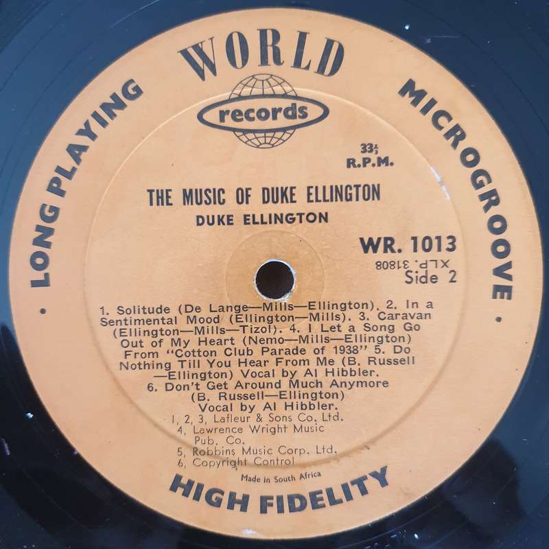 Duke Ellington  The Music Of Duke Ellington Played By Duke Ellington - Vinyl LP Record - Good+...