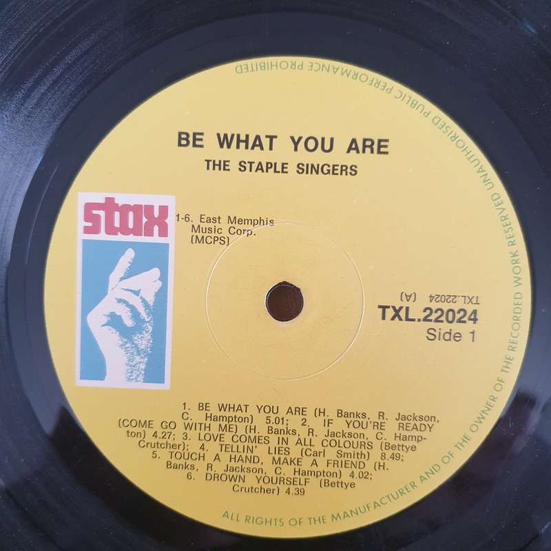 The Staple Singers  Be What You Are  - Vinyl LP Record - Very-Good- Quality (VG-) (minus)