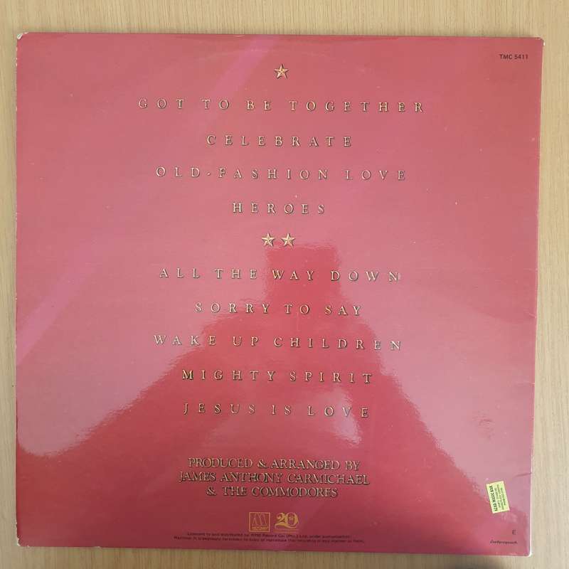 Commodores  Heroes  Vinyl LP Record - Very-Good- Quality (VG-) (minus)
