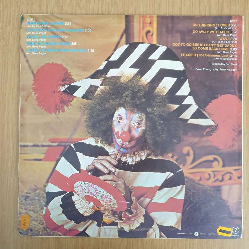 Sarah Vaughan  Send In The Clowns  Vinyl LP Record - Very-Good+ Quality (VG+) (verygoodplus)