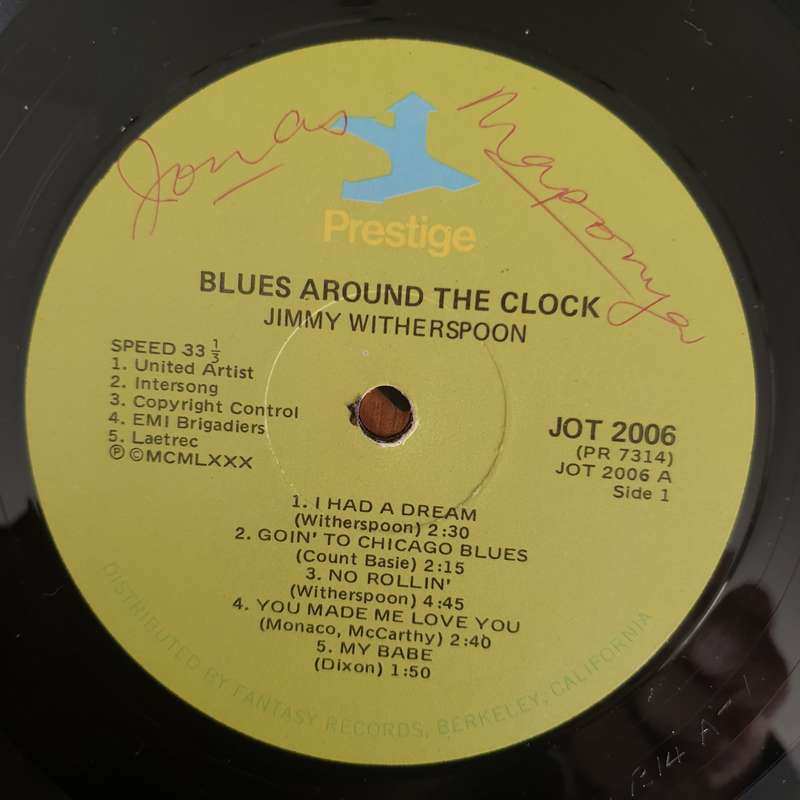 Jimmy Witherspoon  Blues Around The Clock - Vinyl LP Record - Very-Good+ Quality (VG+) (verygo...