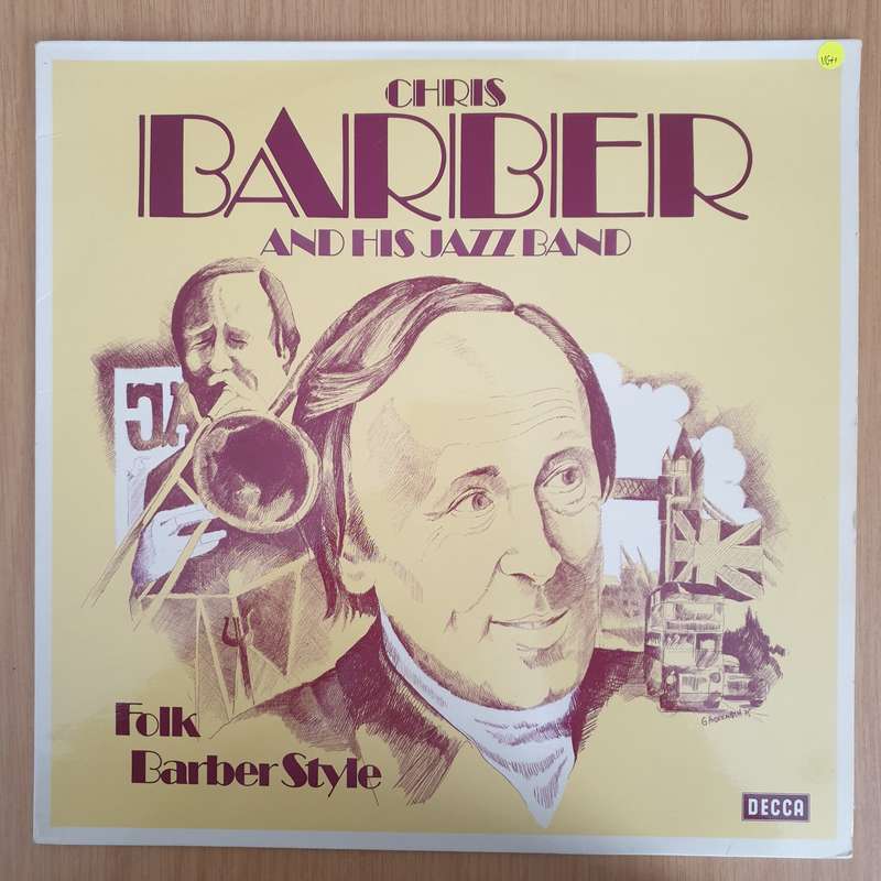 Chris Barber And His Jazz Band  Folk Barber Style  Vinyl LP Record - Very-Good+ Quality (VG...
