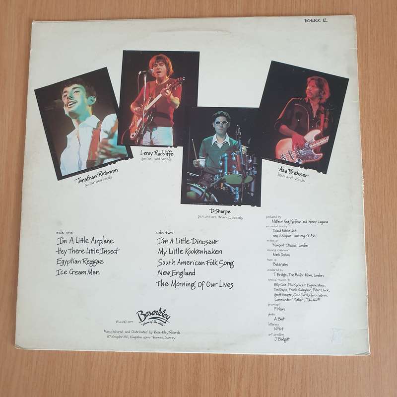 Modern Lovers  Live - Vinyl LP Record - Very-Good+ Quality (VG+) (verygoodplus)