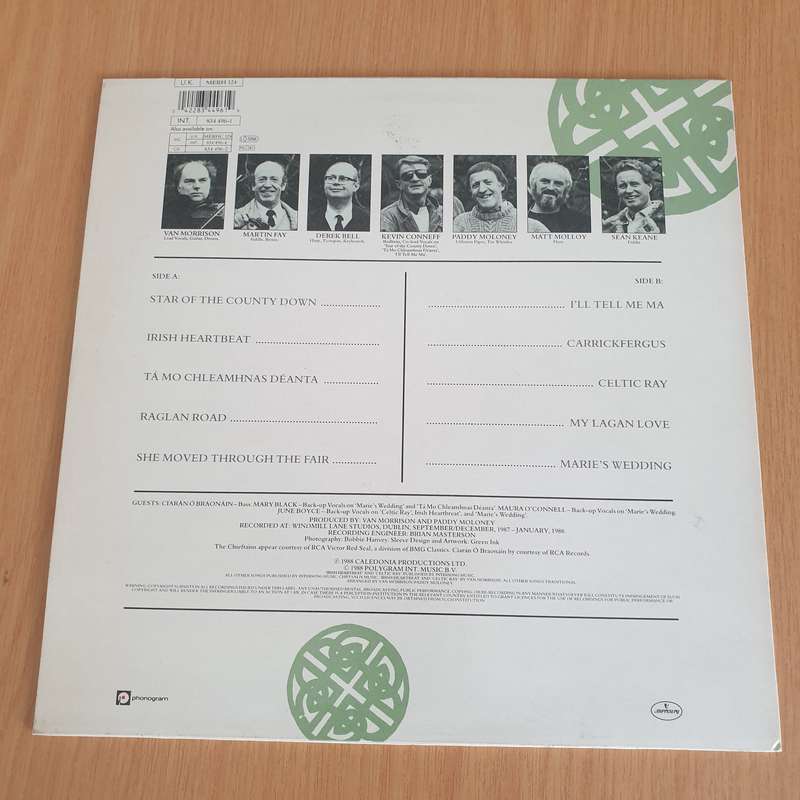Van Morrison & The Chieftains  Irish Heartbeat - Vinyl LP Record - Very-Good+ Quality (VG+) (v...
