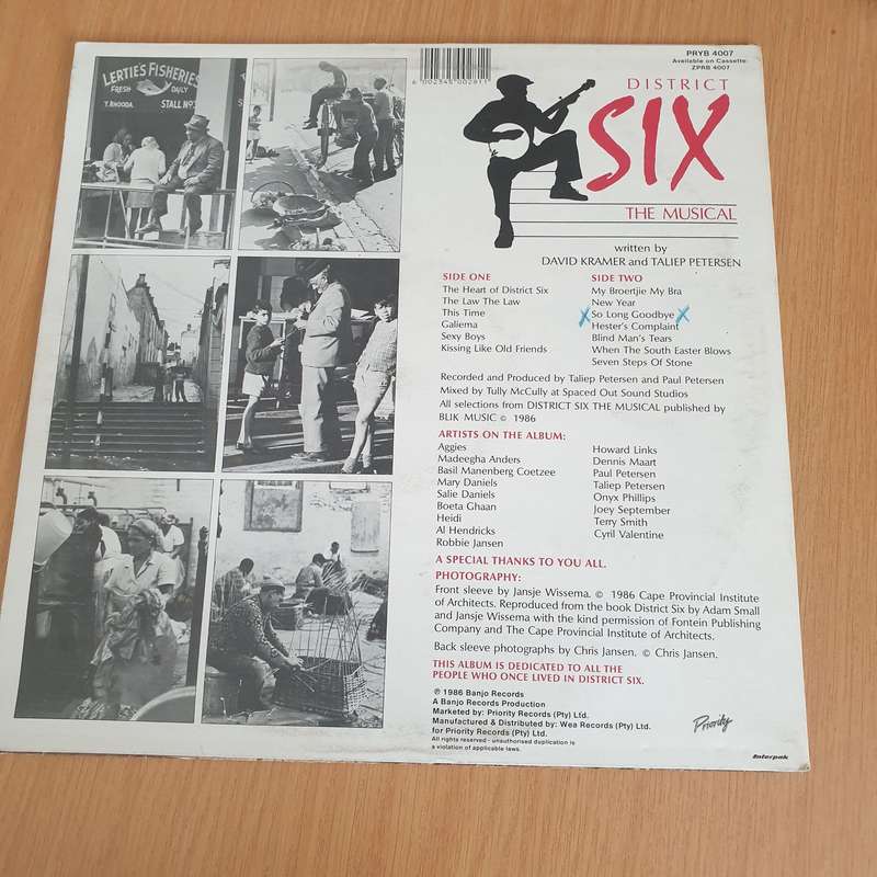 District Six - The Musical - David Kramer And Taliep Petersen - Vinyl LP Record - Very-Good+ Qual...