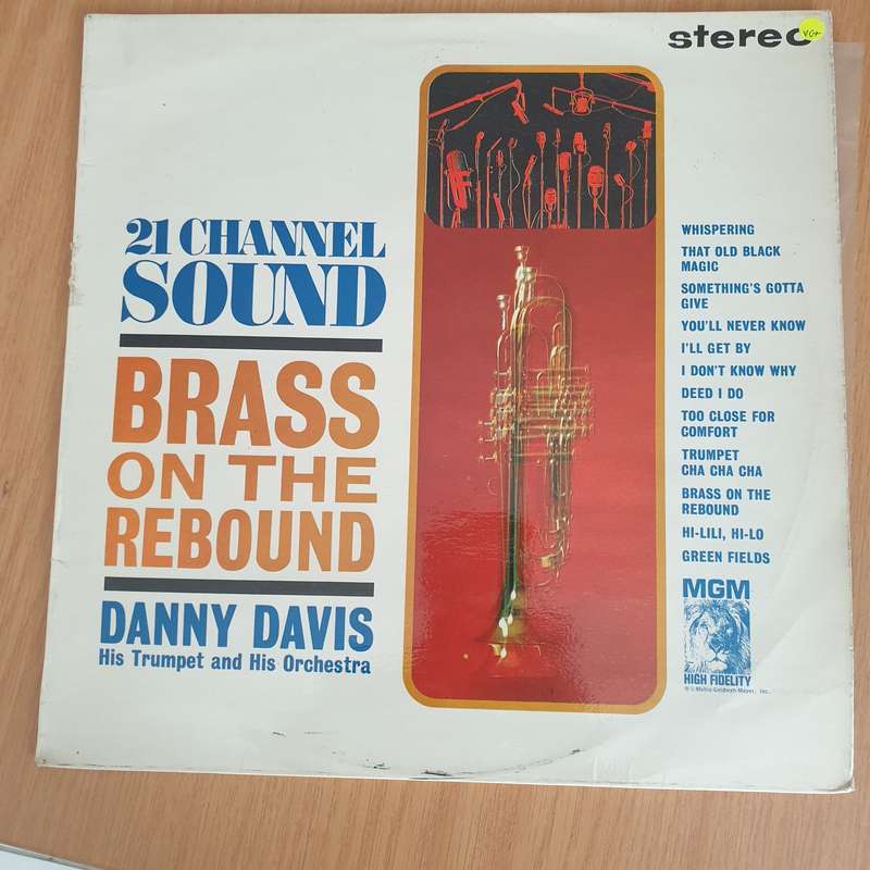 Danny Davis, His Trumpet And His Orchestra  Brass On The Rebound - Vinyl LP Record - Very-Good...