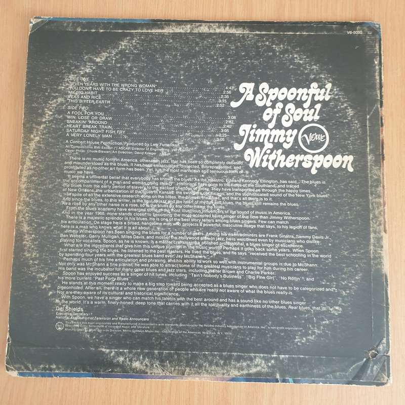 Jimmy Witherspoon  A Spoonful Of Soul - Vinyl LP Record - Very-Good Quality (VG)  (verry)