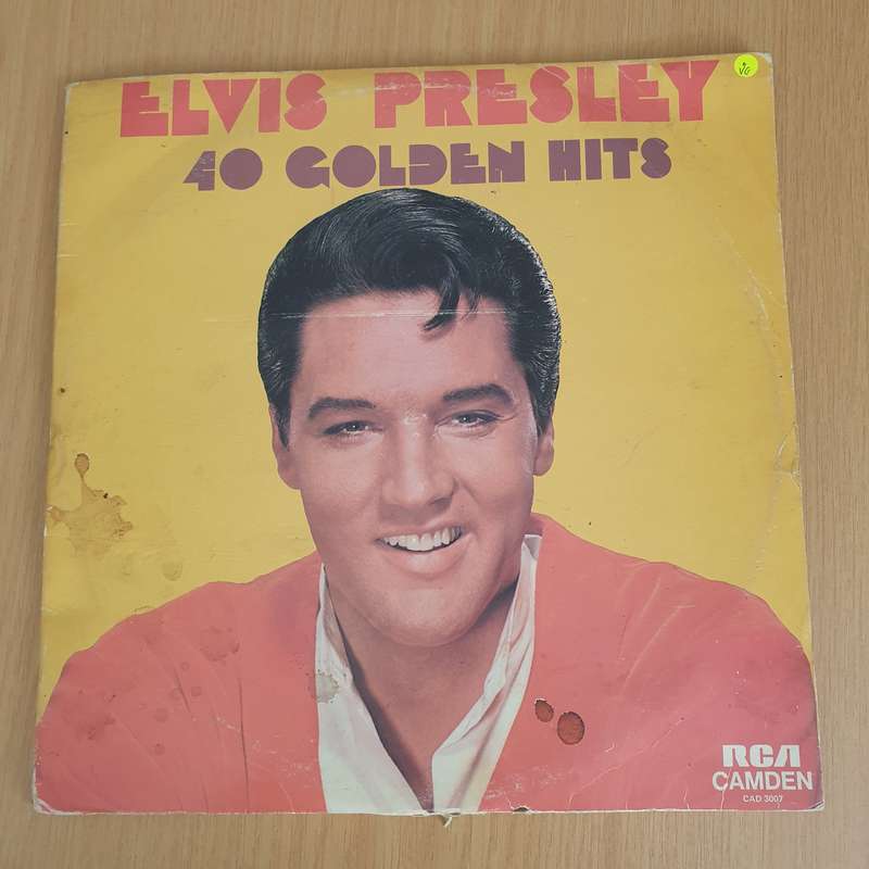 Elvis Presley  40 Golden Hits - Vinyl LP Record - Very-Good Quality (VG)  (verry)