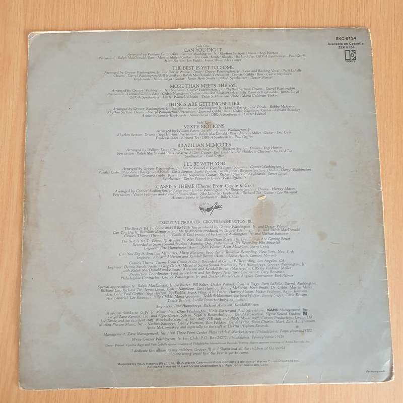 Grover Washington, Jr.  The Best Is Yet To Come - Vinyl LP Record - Good+ Quality (G+) (gplus)