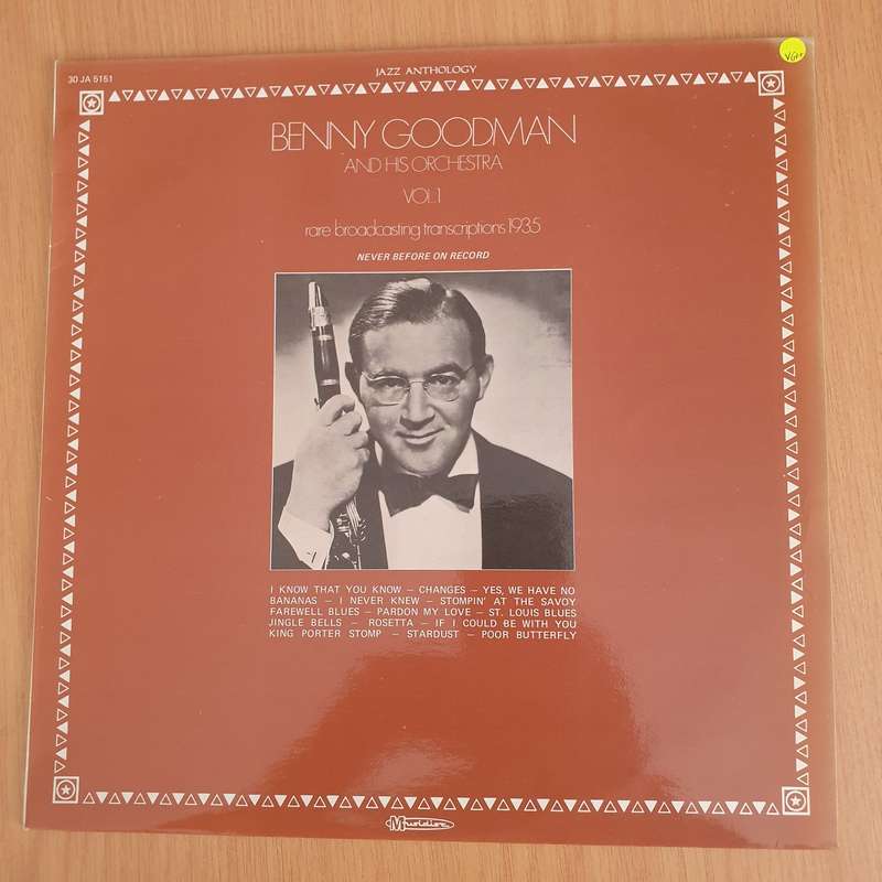 Benny Goodman And His Orchestra  Rare Broadcasting Transcriptions 1935 Vol. 1 - Vinyl LP Recor...
