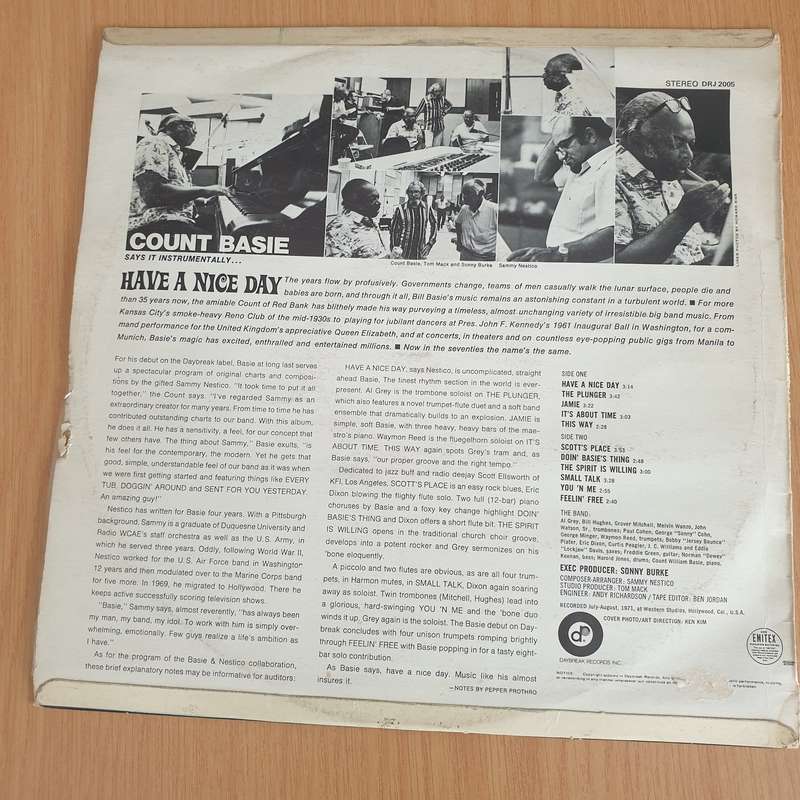 Count Basie  Have A Nice Day - Vinyl LP Record - Very-Good+ Quality (VG+) (verygoodplus)