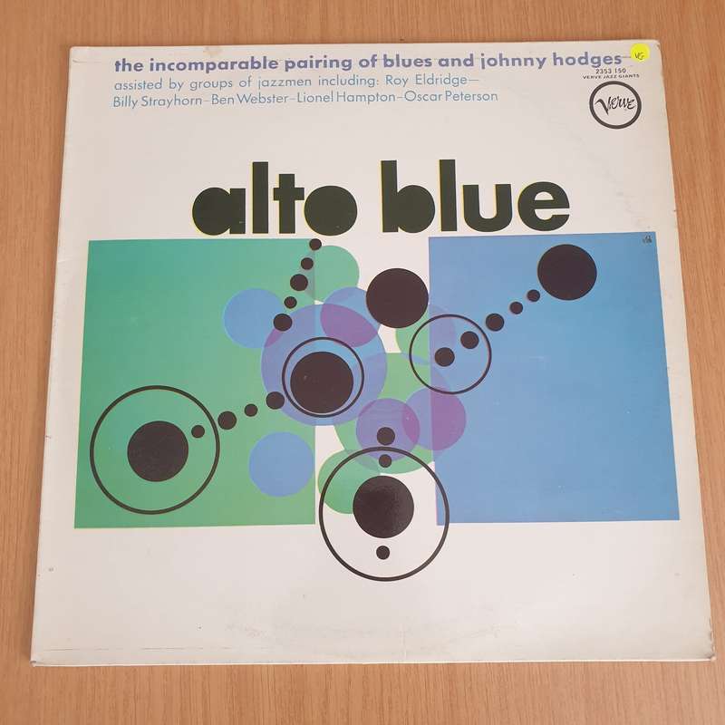 Johnny Hodges  Alto Blue - Vinyl LP Record - Very-Good Quality (VG)  (verry)
