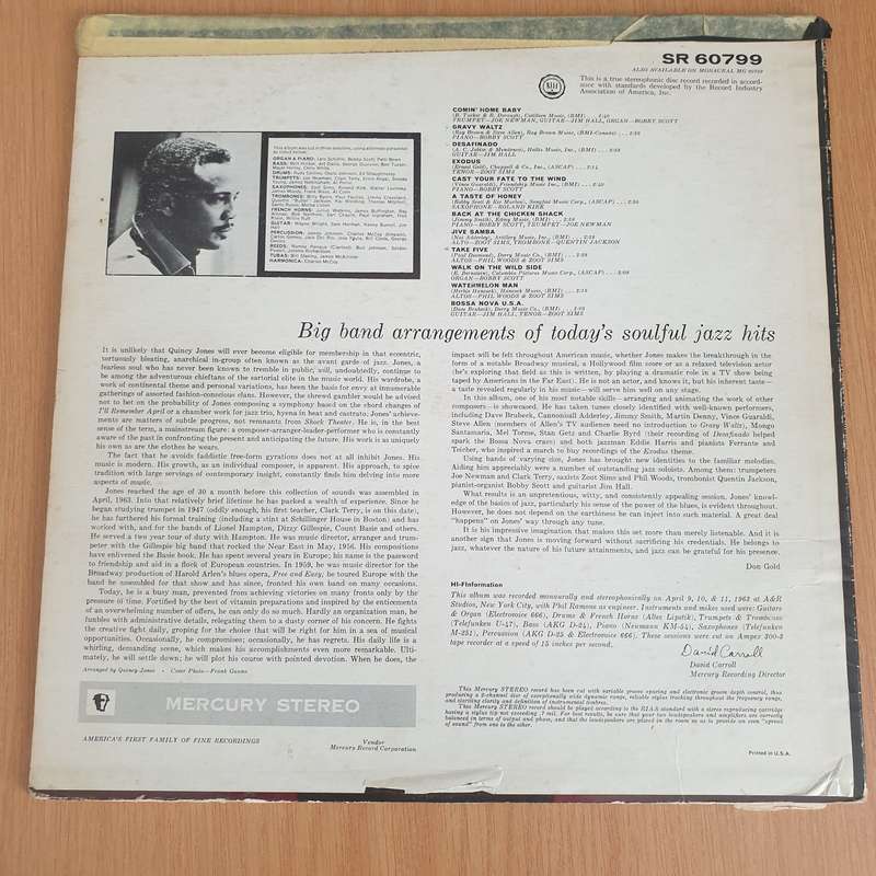 Quincy Jones  Plays Hip Hits - Vinyl LP Record - Very-Good Quality (VG)  (verry)