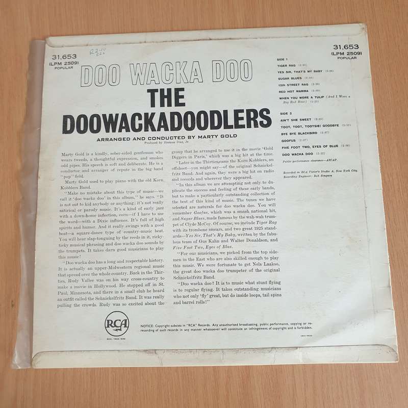 The Doowackadoodlers  Doo Wacka Doo (The Happy Wacky Sounds Of The Doowackadoodlers) - Vinyl L...