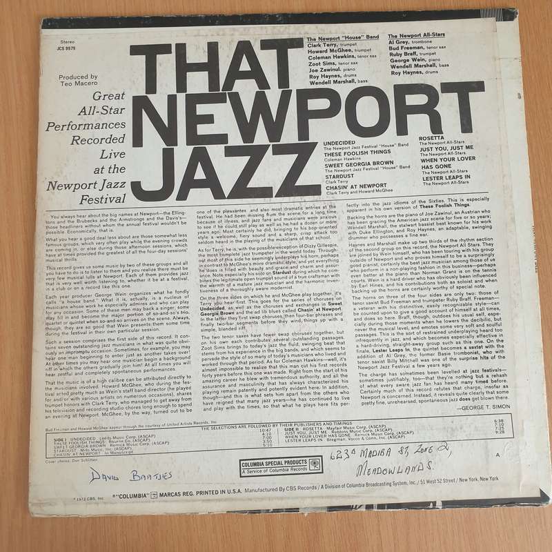 That Newport Jazz - Vinyl LP Record - Very-Good+ Quality (VG+) (verygoodplus)