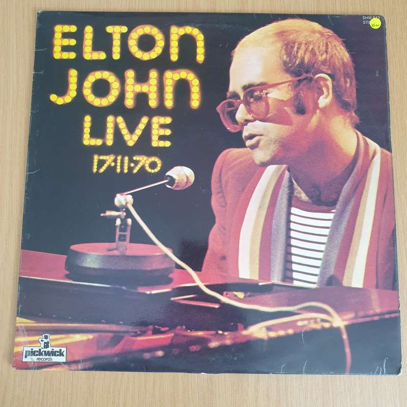 Elton John  Elton John Live 17-11-70 - Vinyl LP Record - Very-Good+ Quality (VG+) (verygoodplus)