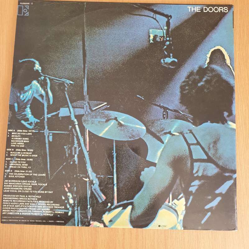 The Doors  Absolutely Live - Double Vinyl LP Record - Very-Good+ Quality (VG+) (verygoodplus)