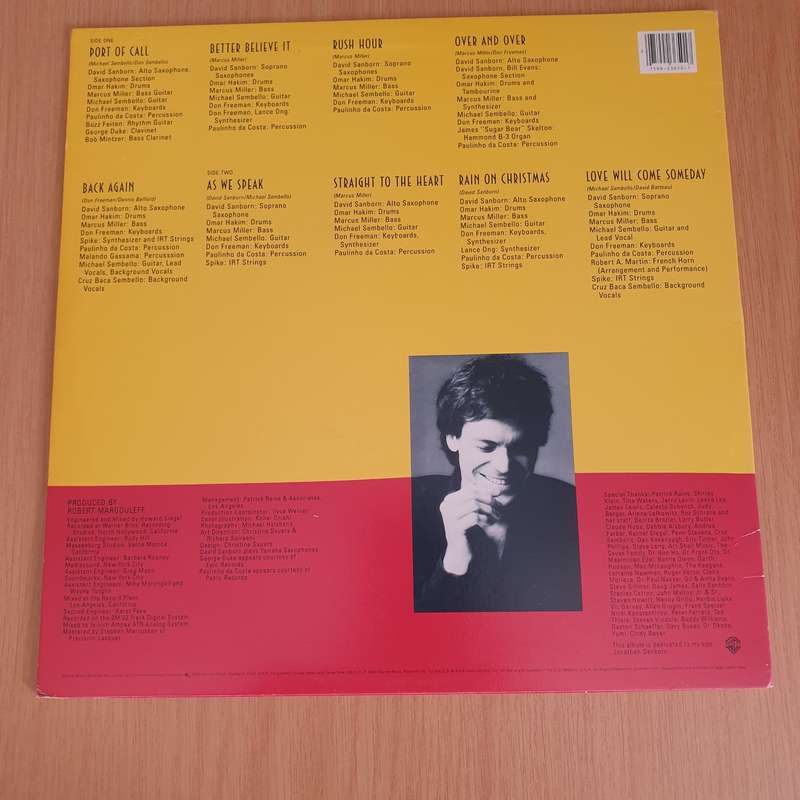 David Sanborn  As We Speak - Vinyl LP Record - Very-Good+ Quality (VG+) (verygoodplus)