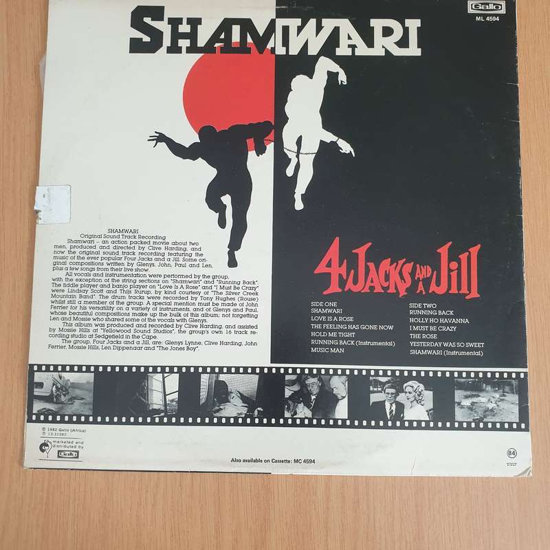 Four Jacks And A Jill  Shamwari (Original Soundtrack Recording) - Vinyl LP Record - Very-Good+...